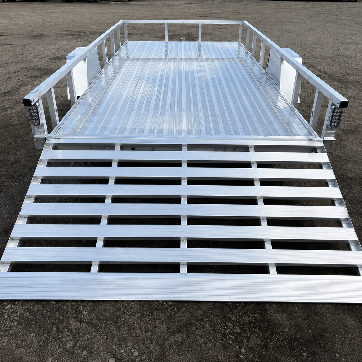 Sport Haven Aluminium-Nutzanhänger 7 × 14 ft, 3K (Modell 2026), mit Aluminium-Ladeboden und klappbarer Heckrampe