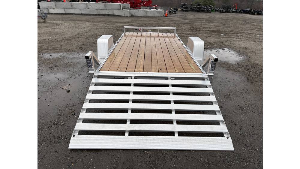Sport Haven Aluminium-Nutzanhänger ohne Seitenreling 6 × 12 ft, 3K, mit angeschraubter 4-ft-Laderampe (1,2 m)