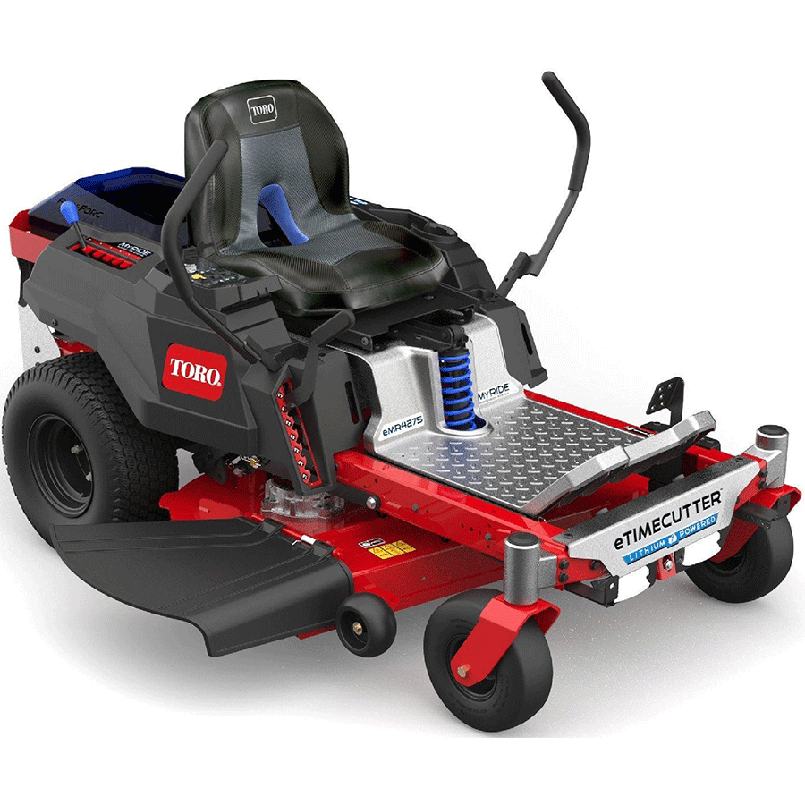 TORO TimeCutter MyRide eMR 4275T Akku-Nullwendekreis-Aufsitzrasenmäher mit MyRide®-Federung (Modell 2025)